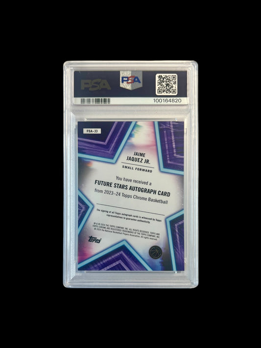 2023 Topps Chrome Jaime Jaquez Jr Future Starts Autograph PSA card
