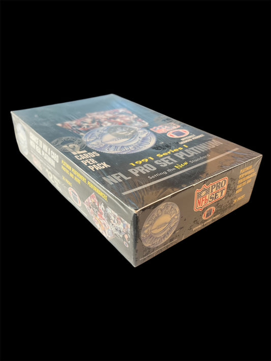 1991 NFL Pro Set Platinum Series 1 Hobby Box