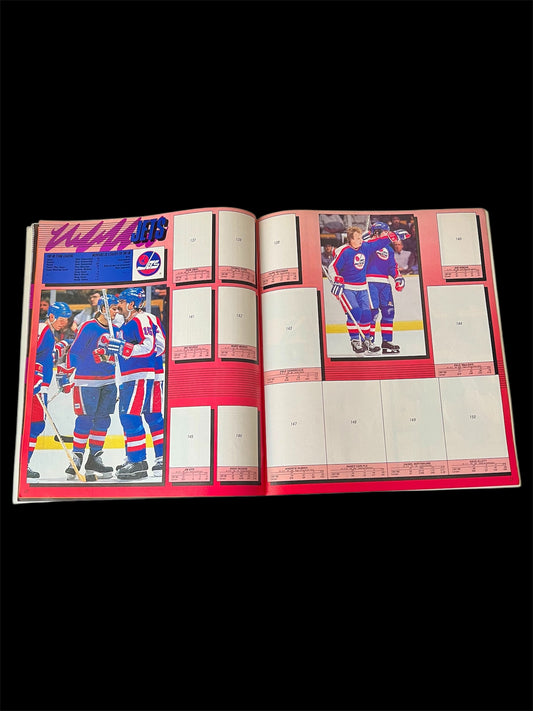 1988 O-Pee-Chee NHL Hockey Yearbook Stickers Box + Album