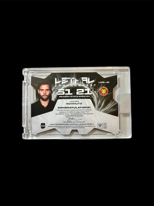 2025 SportZoo National League Series 2 SC Langnau Lethal Cannoneers Julian Schmutz /45 card