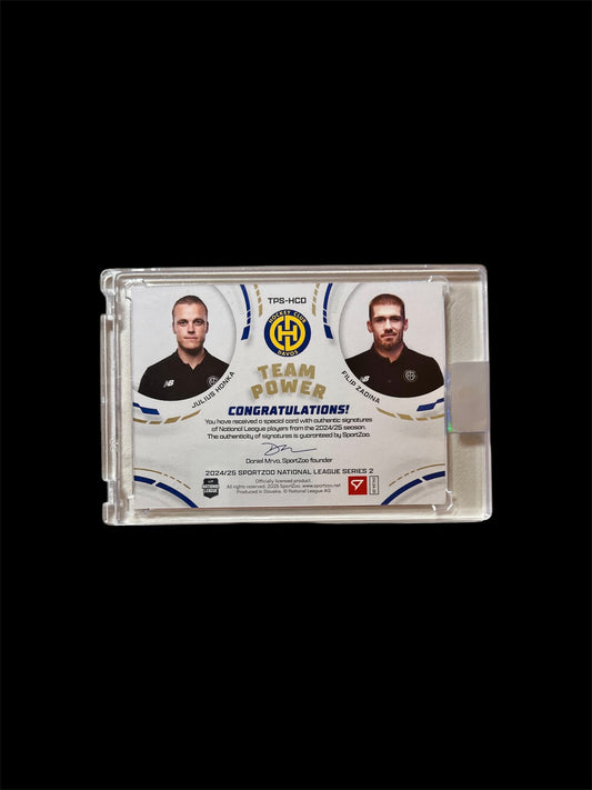 2025 SportZoo National League Series 2 HC Davos Team Power Julius Honka Filip Zadina /25 card