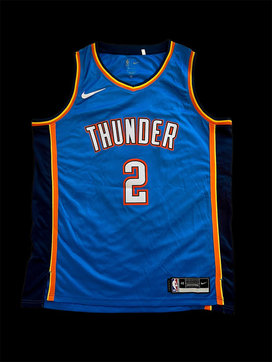 Oklahoma City Thunder MVP Shai Gilgeous-Alexander NBA signed Jersey