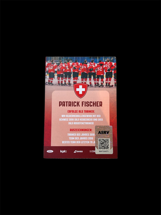 Hockey Postcard signed by Patrick Fischer (105x148mm)