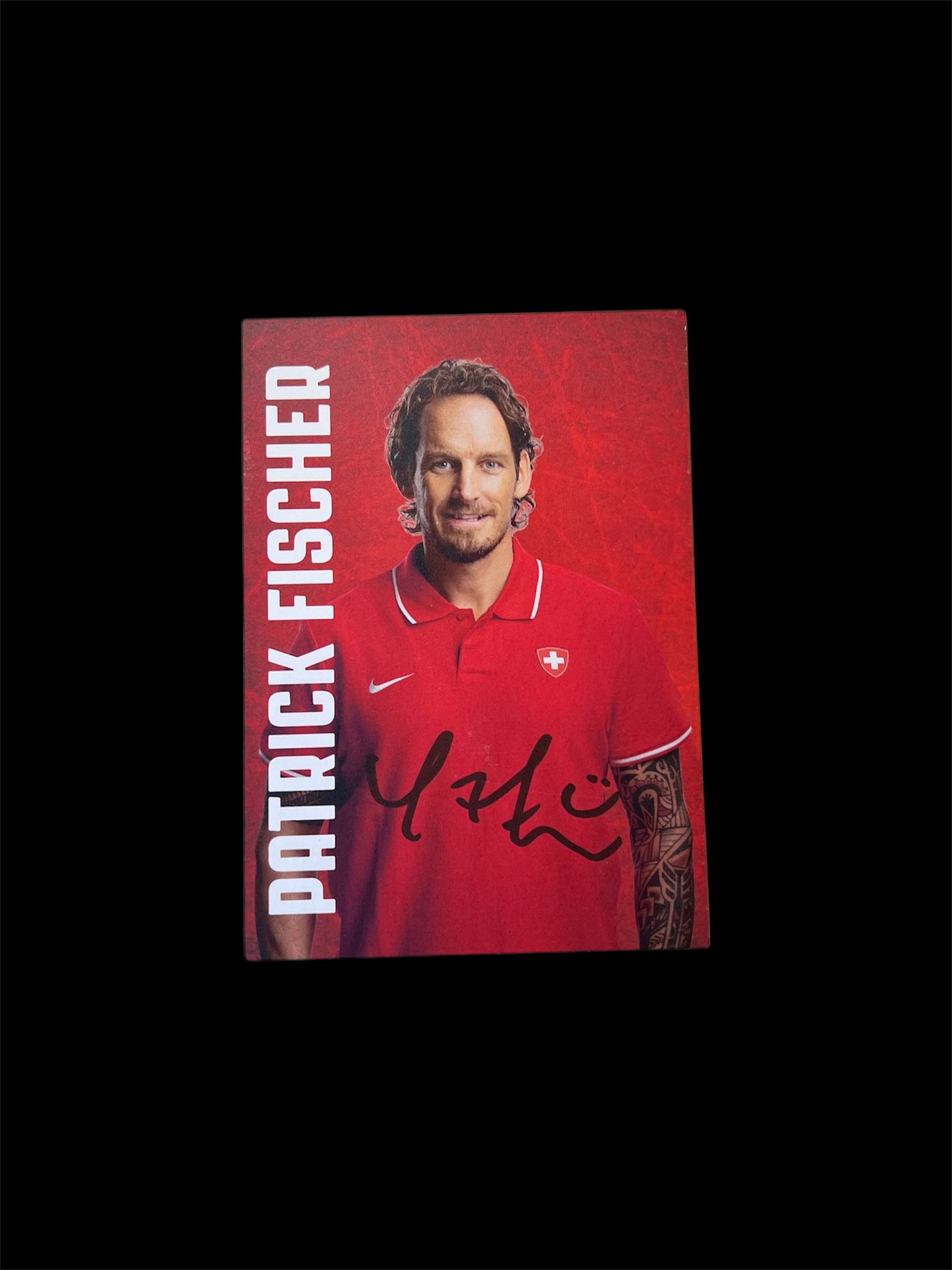Hockey Postcard signed by Patrick Fischer (105x148mm)