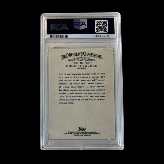 2012 Topps A&G Roger Federer Autograph Tennis PSA Card