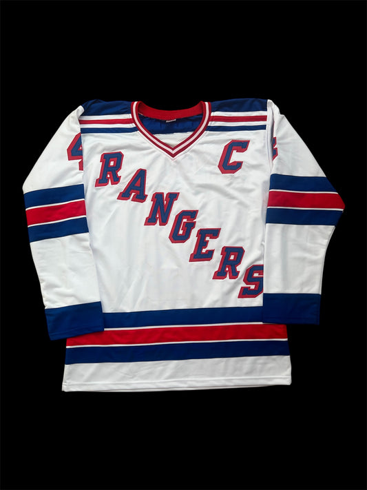 New York Rangers Ron Greschner NHL Signed Custom Jersey