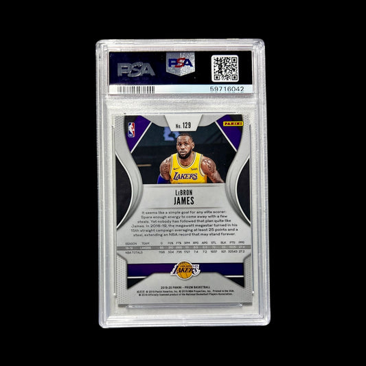 2019 Panini Prizm LeBron James PSA Card