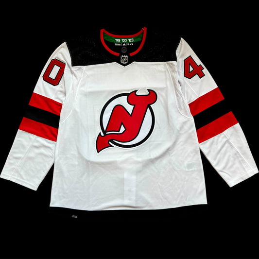 New Jersey Devils Akira Schmid NHL signed Jersey