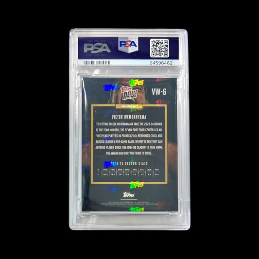 2023 Topps Now Victor Wembanyama Rookie of the Year PSA 10 Card