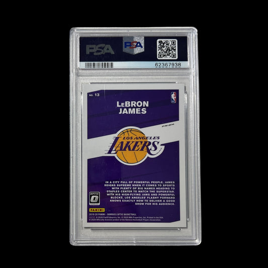2019 Panini Donruss Optic LeBron James My House Holo PSA Card