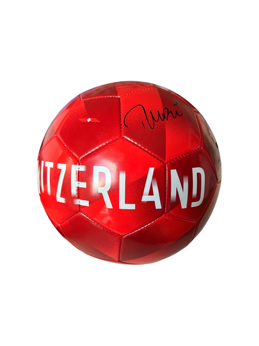 Switzerland Football Team Ball signed by Murat Yakin
