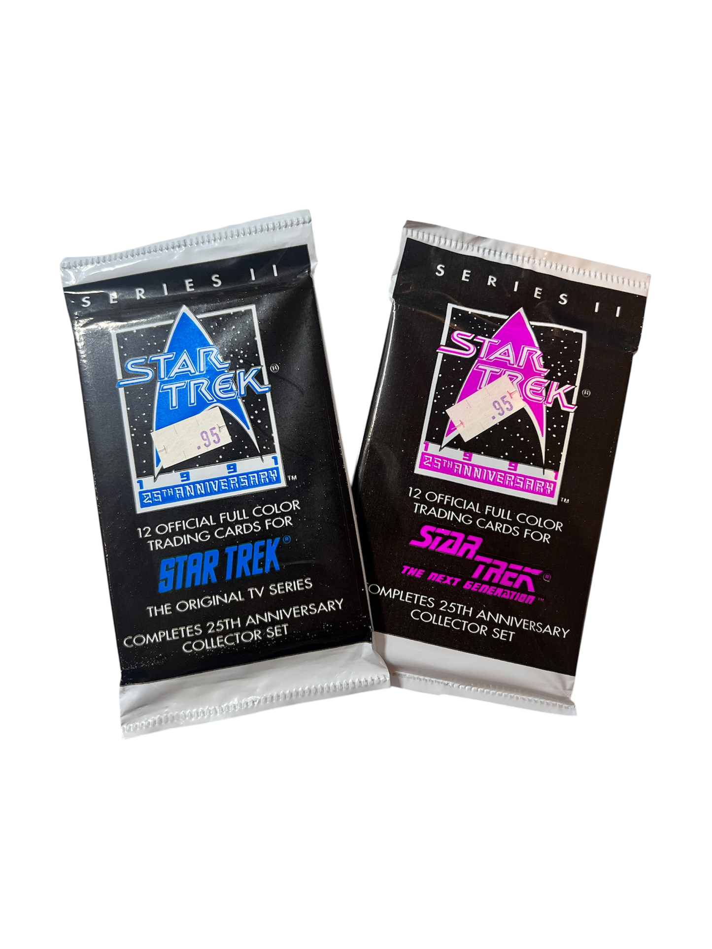 1991 Impel Star Trek Series 2 Blue & Purple Card Pack Bundle