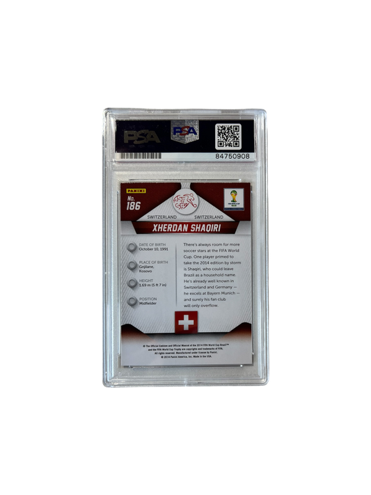 2014 Panini Prizm Xherdan Shaqiri Auto PSA card