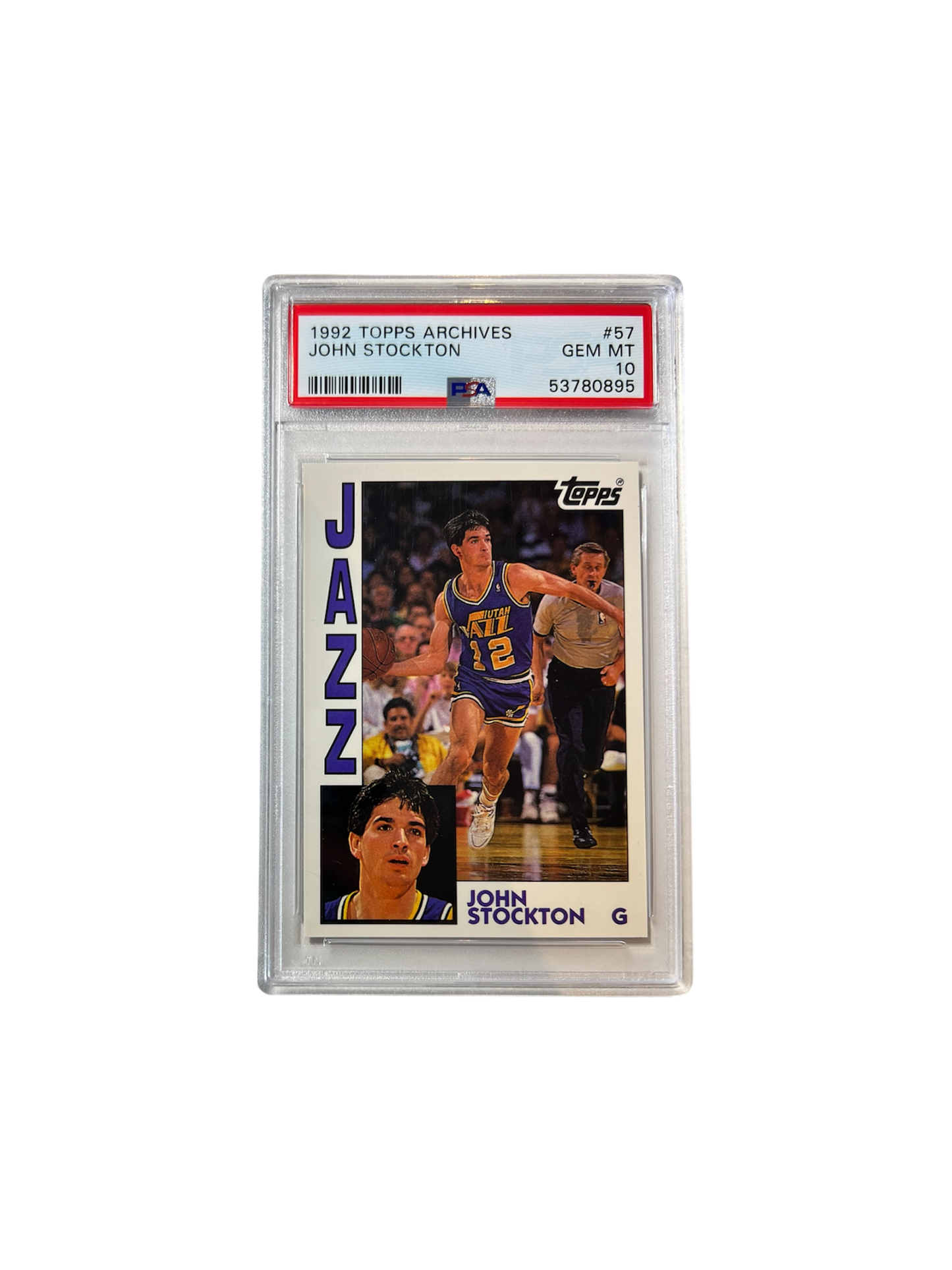 1992 Topps Archives John Stockton PSA 10 card