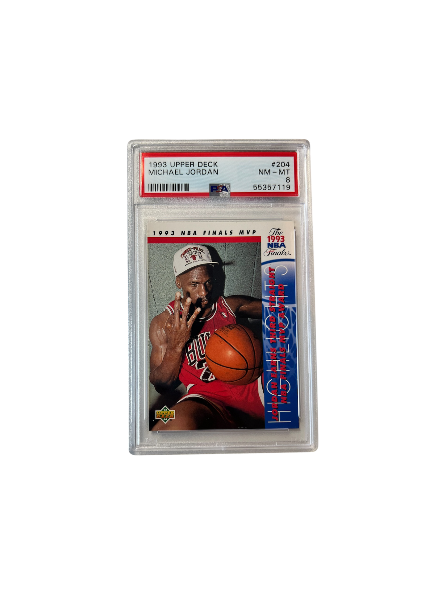1993 Upper Deck Michael Jordan #204 PSA 8 card