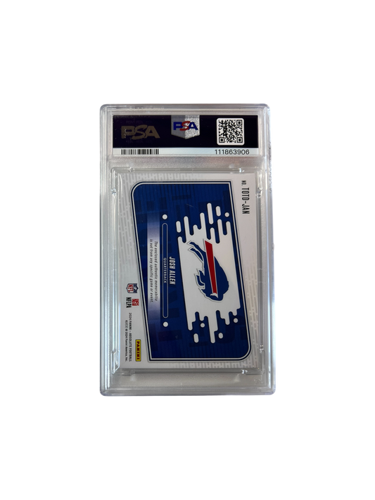 2024 Panini Dual Patch Jersey Ball Josh Allen PSA 9 card