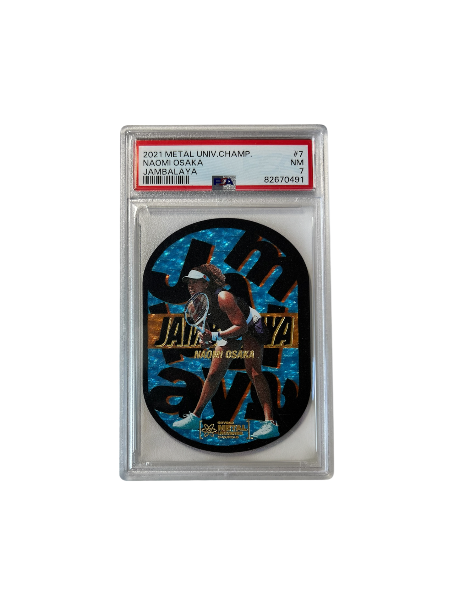2021 Metal Universe Naomi Osaka Jambalaya Tennis PSA 7 card