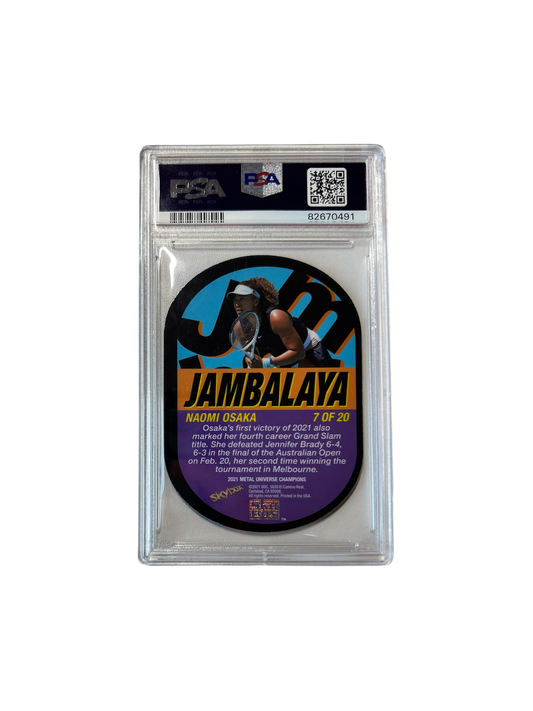 2021 Metal Universe Naomi Osaka Jambalaya Tennis PSA 7 card
