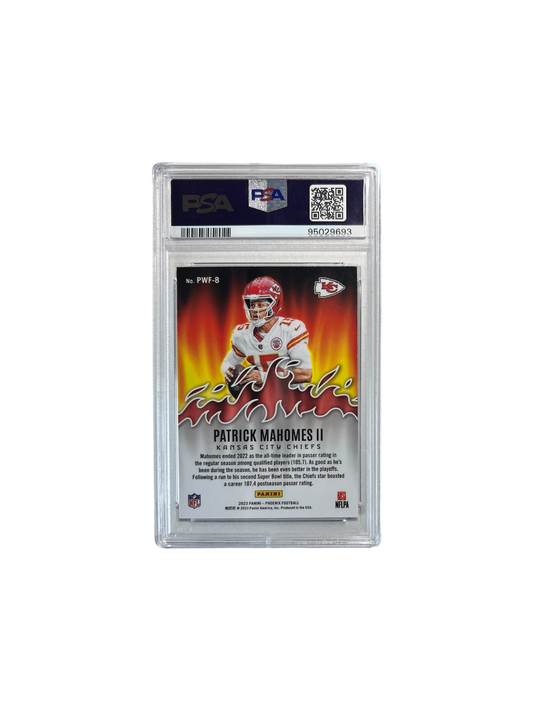 2023 Phoenix Patrick Mahomes II Playing with Fire SILVER PSA 10 card