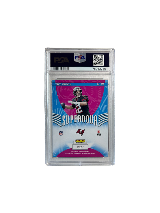 2021 Panini Instant Tom Brady Supernova PSA 10 card