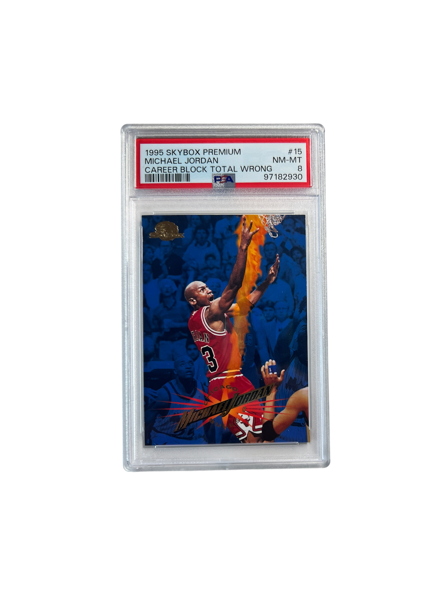 1995 Skybox Premium Michael Jordan PSA 8 card