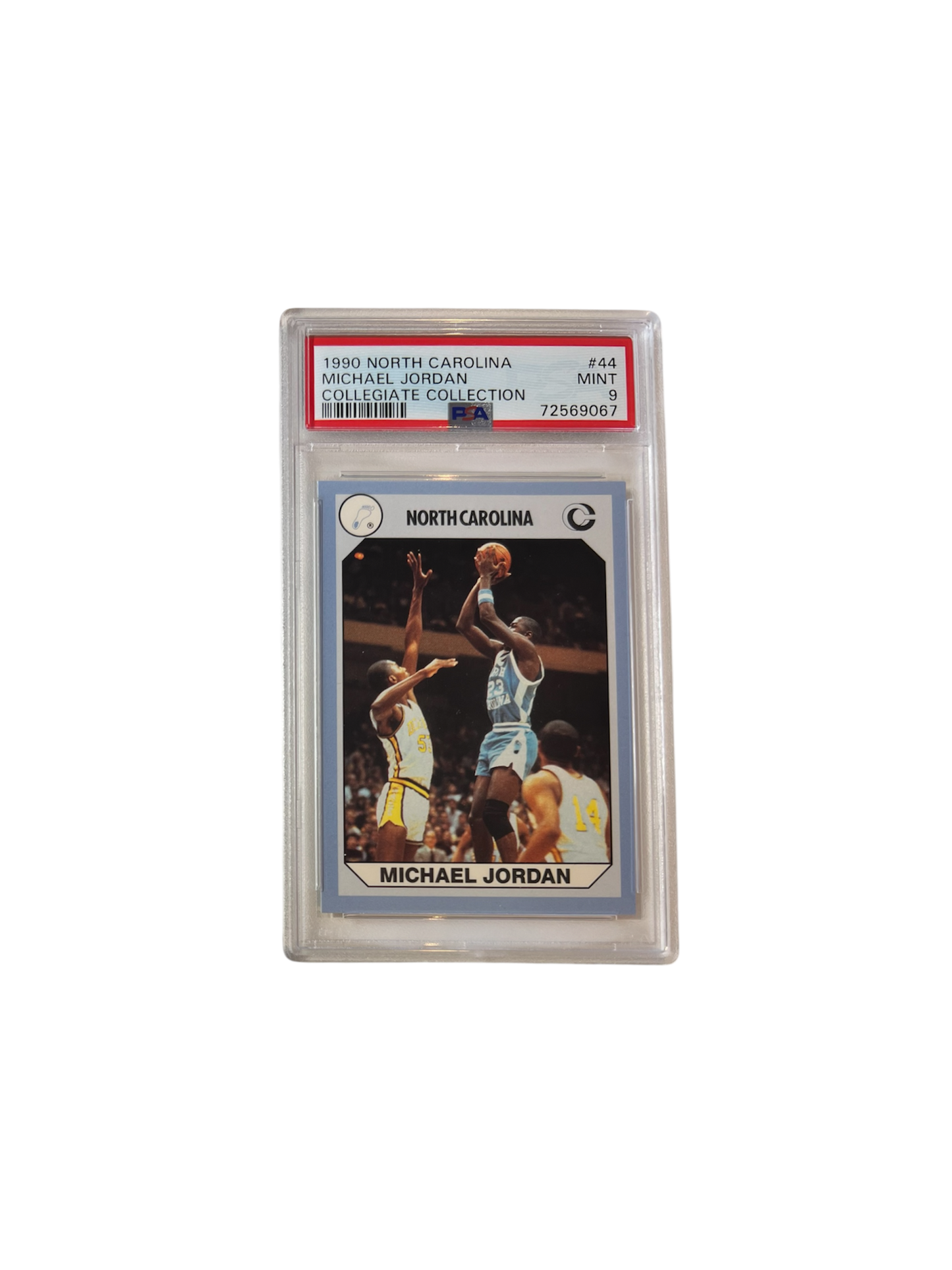 1990 North Carolina NCAA Michael Jordan #44 PSA 9 card