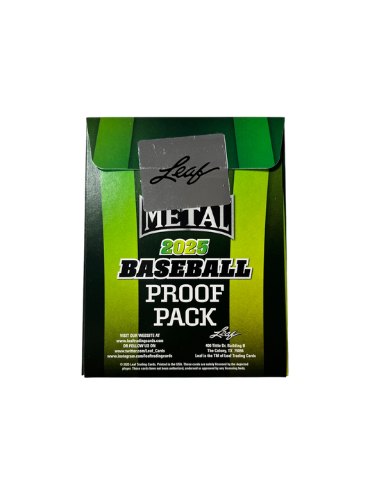 2025 Leaf Metal Baseball Proof 1/1 Pack