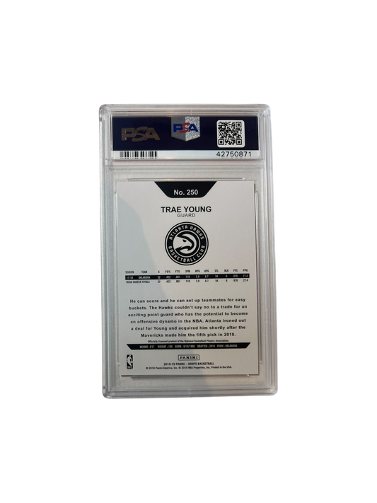2018 Panini Hoops Trae Young Rookie RC PSA Card