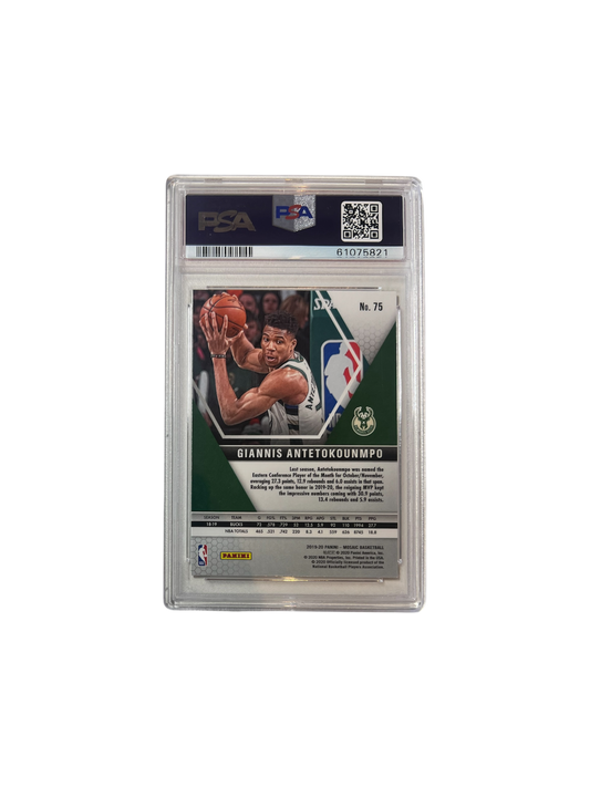 2019 Panini Mosaic Giannis Antetokounmpo PSA Card