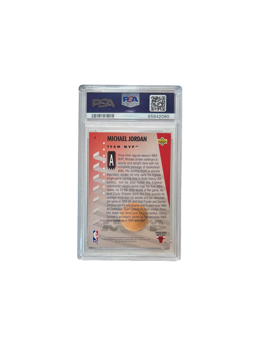 1992 Upper Deck MVP Holograms Michael Jordan PSA Card