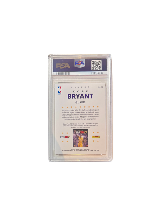 2016 Panini Hoops NBA 2K17 Kobe Bryant PSA Card