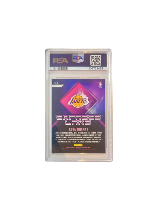 2018 Panini Optic Express Lane Kobe Bryant PSA Card