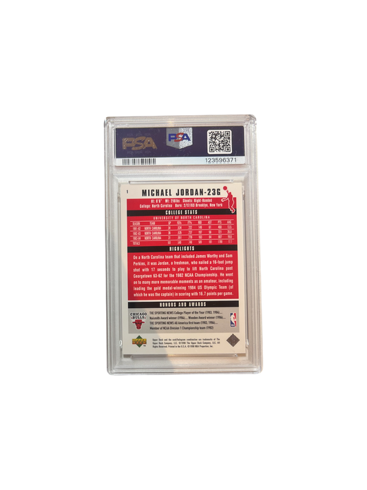 1998 Upper Deck MJ '84 Rookie card Michael Jordan PSA Card