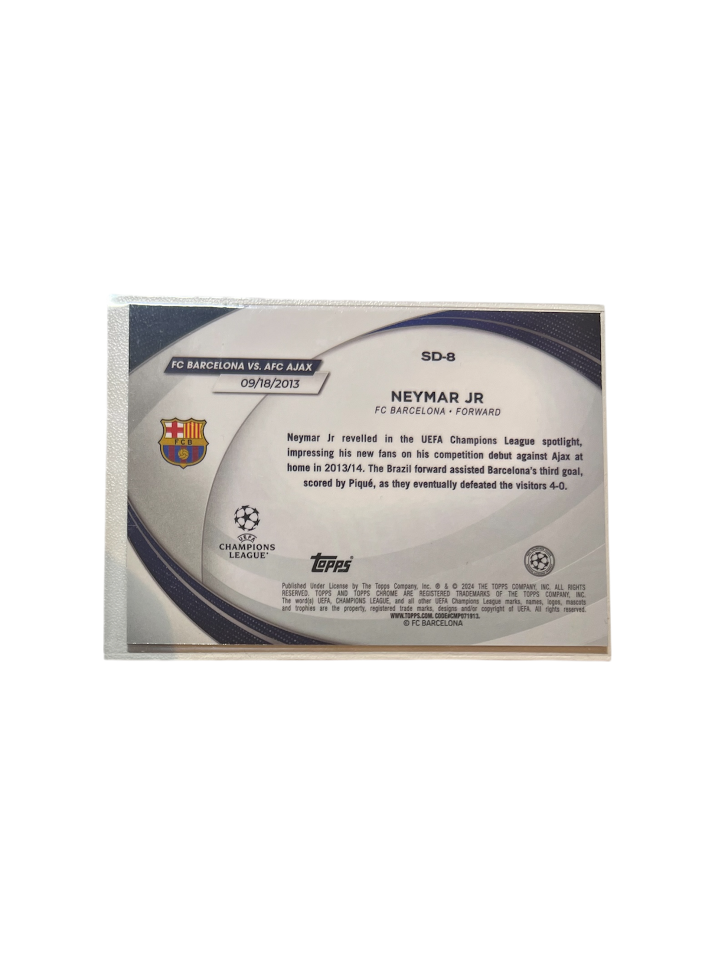 2024 Topps Chrome Neymar card