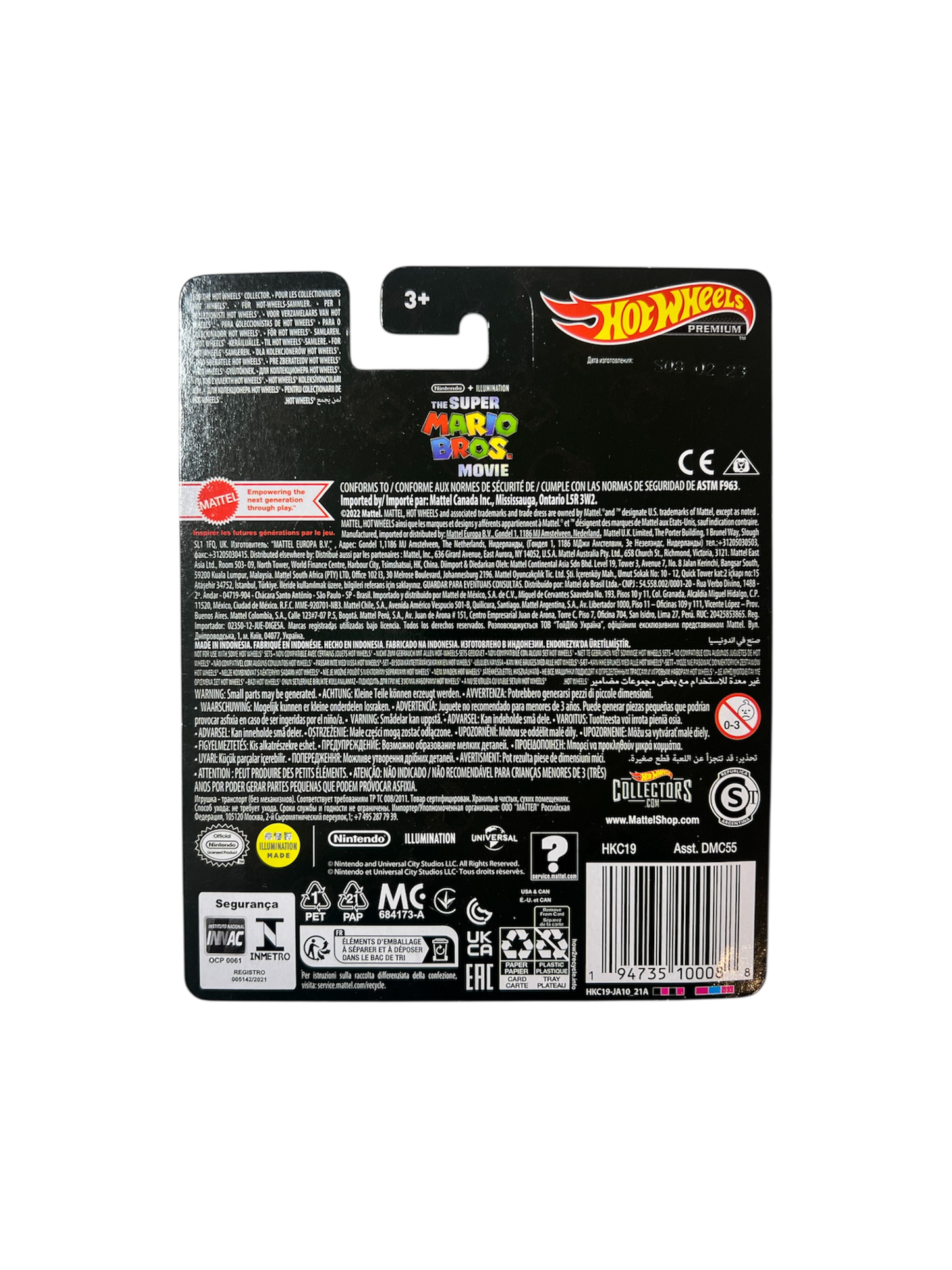 2022 Mattel Hot Wheels METAL Super Mario Bros movie Car Model