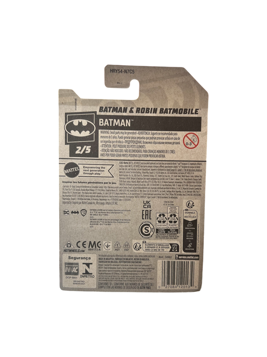 2021 Mattel Hot Wheels Batman & Robin Batmobile Car Model