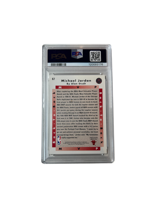 1992 Upper Deck Michael Jordan MVP #67 PSA Card