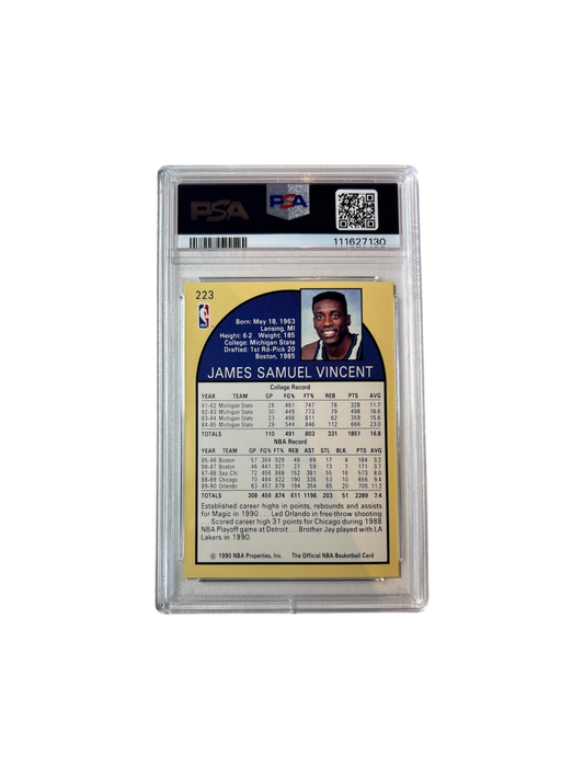 1990 NBA Hoops Michael Jordan number 12 #223 PSA Card