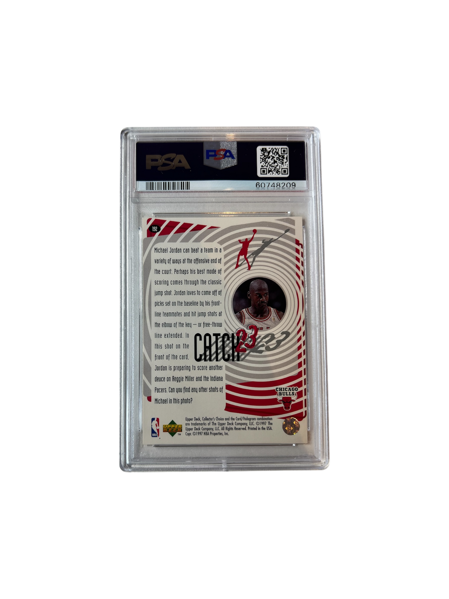 1997 Upper Deck Collector's Choice Michael Jordan #192 PSA Card