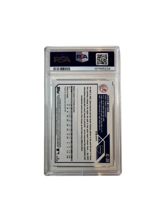 2023 Topps Chrome Jhony Brito Yankees AUTO PSA Card