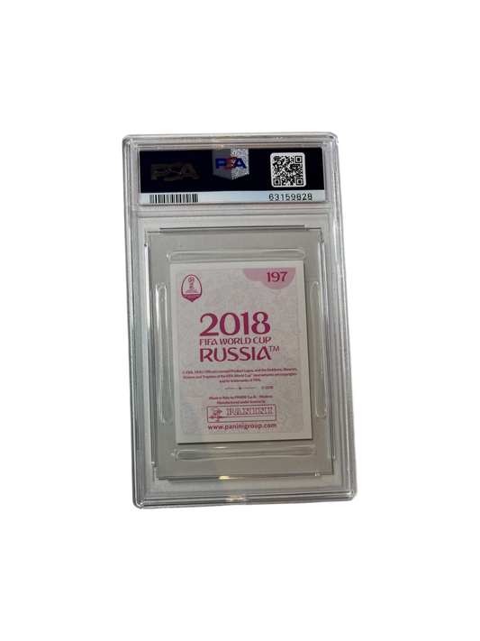 2018 Panini World cup Kylian Mbappé Stickers Pink PSA Card