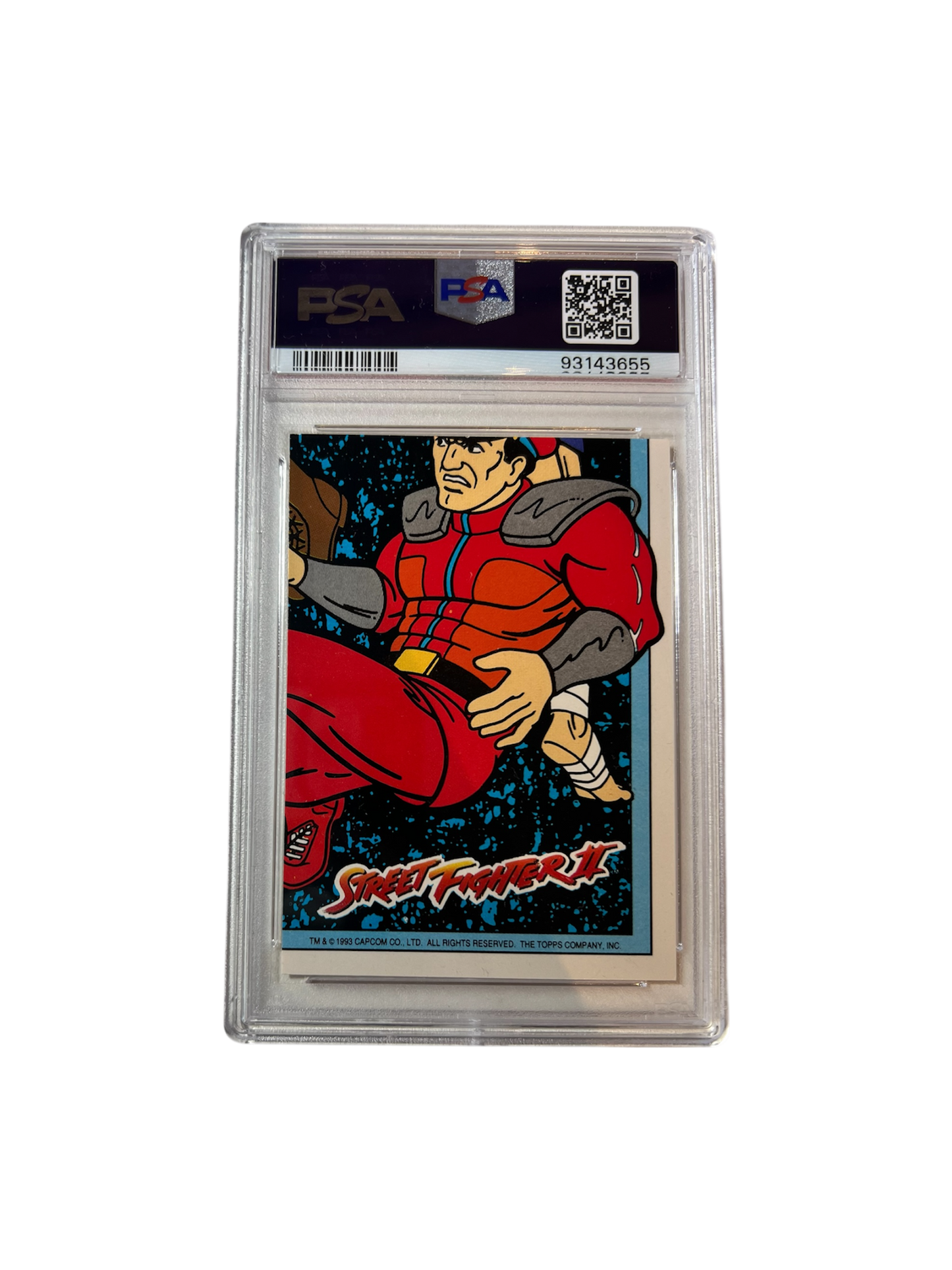 1993 Topps Street Fighter II Stickers #7 PSA Card