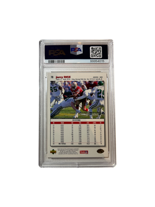 1995 Upper Deck Collector's Choice Jerry Rice 49ers PSA Card