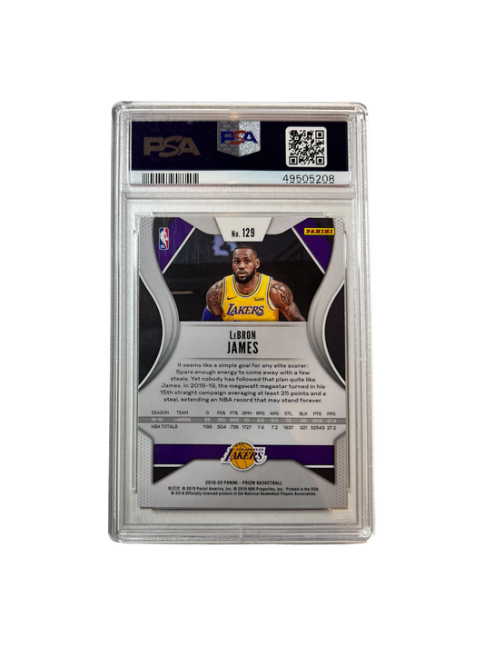 2019 Panini Prizm LeBron James PSA Card