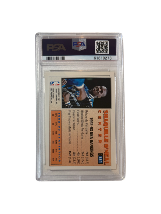 1995 Skybox Premium Shaquille O'Neal Shaq Talk PSA Card