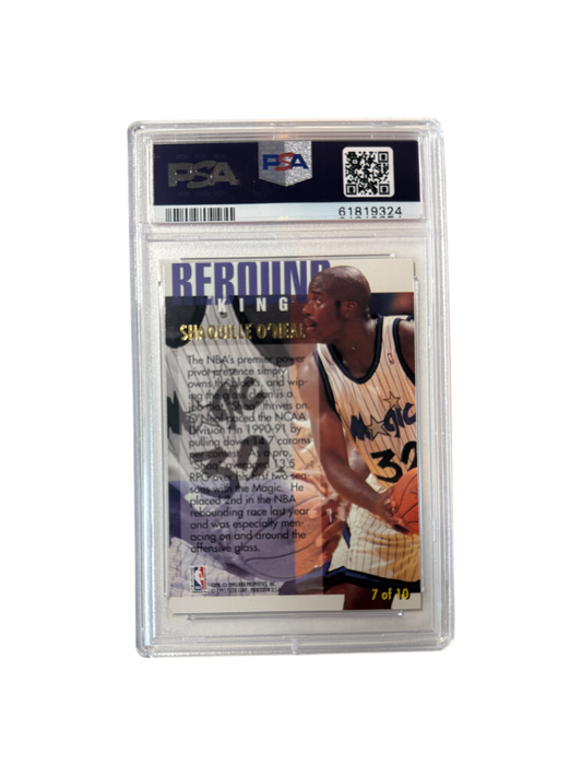 1995 Skybox Premium Shaquille O'Neal Shaq Talk PSA Card
