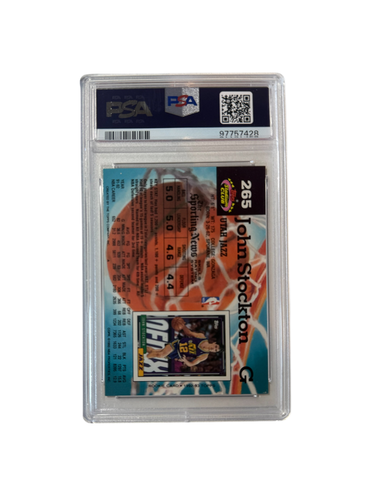 1992 Topps Archives John Stockton PSA 10 card