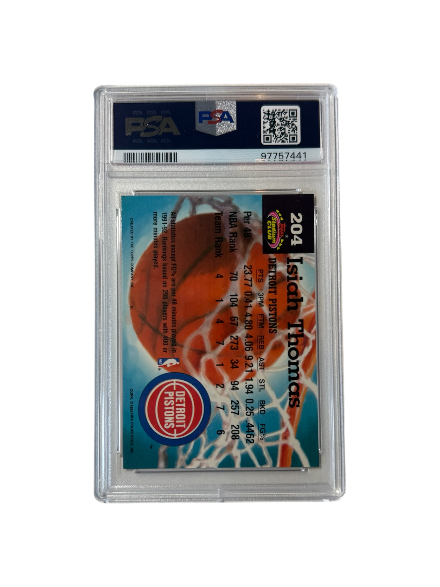 1992 Topps Archives John Stockton PSA 10 card