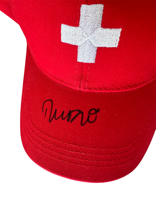 Swiss Supporter Hat signed by Murat Yakin