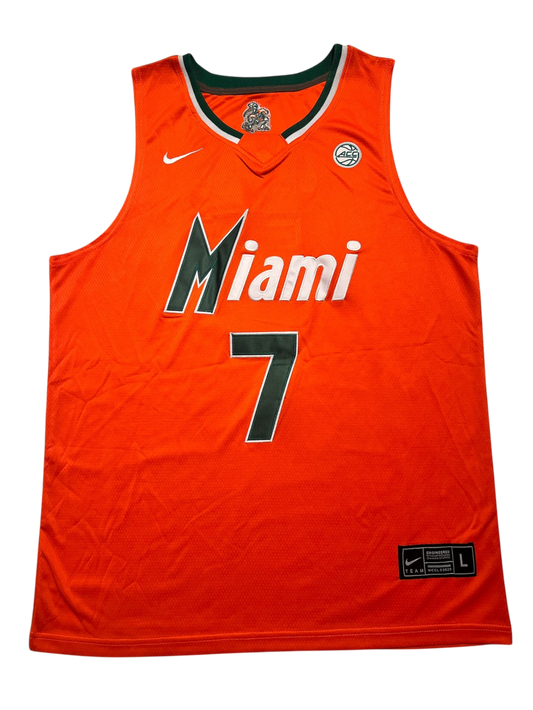 Miami Hurricanes Kyshawn George NCAA signed Jersey